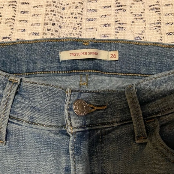 Levi’s 710 super skinny jeans size 26 - Picture 6 of 9